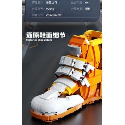 QIZHILE 90045 non  HOA HY VỌNG bộ đồ chơi xếp lắp ráp ghép mô hình Moon Man Người Đàn Ông Trên Mặt Trăng