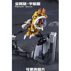 QIZHILE 90044 non  NHẢY VỌT bộ đồ chơi xếp lắp ráp ghép mô hình Moon Man Người Đàn Ông Trên Mặt Trăng