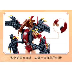 ZHI DELE DL-60014 60014 DL60014 non  BỌ CÁNH CỨNG CHIYANG bộ đồ chơi xếp lắp ráp ghép mô hình AUSPICIOUS BEASTS ARMOUR 528 khối
