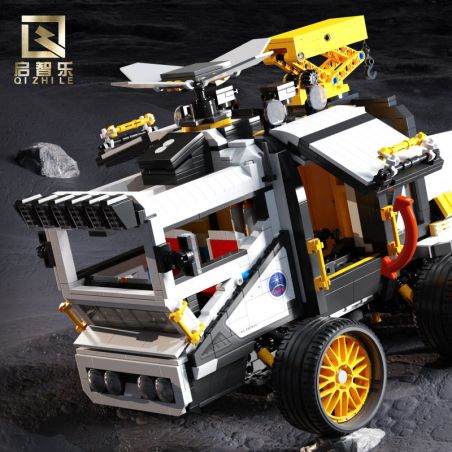 QIZHILE 90043 non  ĐI BỘ MỘT MÌNH TRÊN MẶT TRĂNG LUNAR ROVER bộ đồ chơi xếp lắp ráp ghép mô hình Moon Man Người Đàn Ông Trên Mặt Trăng