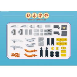 ZHI DELE DL-60013 60013 DL60013 non  CÁNH TAY LINH THÚ JIYUE SIRIUS bộ đồ chơi xếp lắp ráp ghép mô hình AUSPICIOUS BEASTS ARMOUR 528 khối