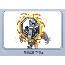 ZHI DELE DL-60013 60013 DL60013 non  CÁNH TAY LINH THÚ JIYUE SIRIUS bộ đồ chơi xếp lắp ráp ghép mô hình AUSPICIOUS BEASTS ARMOUR 528 khối