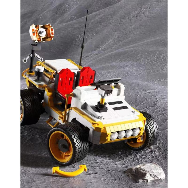 QIZHILE 90042 non Lego ĐI BỘ MỘT MÌNH TRÊN MẶT TRĂNG LUNAR ROVER bộ đồ chơi xếp lắp ráp ghép mô hình Moon Man Người Đàn Ông Trên Mặt Trăng