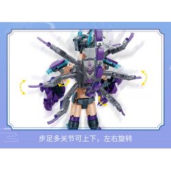 ZHI DELE DL-60012 60012 DL60012 non  QUỶ BỌ CẠP bộ đồ chơi xếp lắp ráp ghép mô hình AUSPICIOUS BEASTS ARMOUR 451 khối