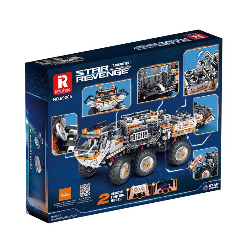 REOBRIX 99005 non  PHƯƠNG TIỆN VẬN CHUYỂN bộ đồ chơi xếp lắp ráp ghép mô hình  STAR REVENGE TRANSPORTER Kỹ Thuật Công Nghệ Cao Mô Hình Phương Tiện 1758 khối