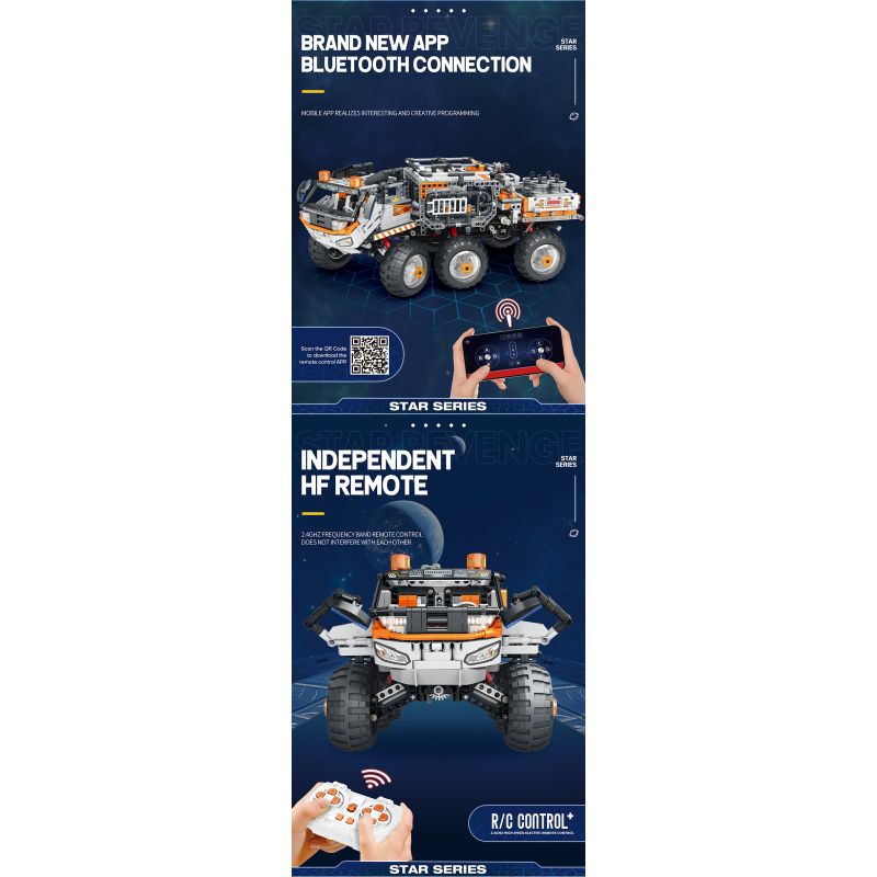 REOBRIX 99005 non  PHƯƠNG TIỆN VẬN CHUYỂN bộ đồ chơi xếp lắp ráp ghép mô hình  STAR REVENGE TRANSPORTER Kỹ Thuật Công Nghệ Cao Mô Hình Phương Tiện 1758 khối