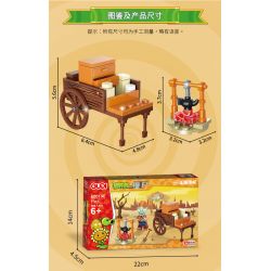 GUDI 60019 non  BỘ CẢNH TÂY TUỔI 6 LOẠI bộ đồ chơi xếp lắp ráp ghép mô hình Plants Vs Zombies Hoa Quả Nổi Giận 388 khối