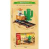 GUDI 60019 non  BỘ CẢNH TÂY TUỔI 6 LOẠI bộ đồ chơi xếp lắp ráp ghép mô hình Plants Vs Zombies Hoa Quả Nổi Giận 388 khối