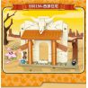 GUDI 60019 non  BỘ CẢNH TÂY TUỔI 6 LOẠI bộ đồ chơi xếp lắp ráp ghép mô hình Plants Vs Zombies Hoa Quả Nổi Giận 388 khối