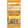 GUDI 60019 non  BỘ CẢNH TÂY TUỔI 6 LOẠI bộ đồ chơi xếp lắp ráp ghép mô hình Plants Vs Zombies Hoa Quả Nổi Giận 388 khối