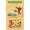 GUDI 60019 non  BỘ CẢNH TÂY TUỔI 6 LOẠI bộ đồ chơi xếp lắp ráp ghép mô hình Plants Vs Zombies Hoa Quả Nổi Giận 388 khối