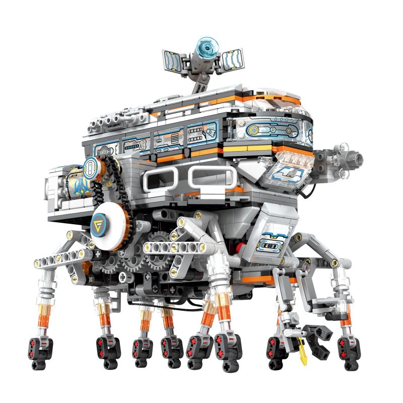 REOBRIX 99003 non  MÁY ĐI BỘ bộ đồ chơi xếp lắp ráp ghép mô hình  STAR REVENGE SCIENCE STATION Kỹ Thuật Công Nghệ Cao Mô Hình Phương Tiện 1378 khối