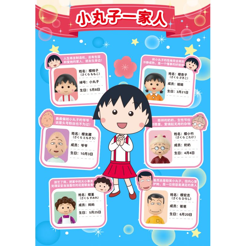 WEKKI 516401 non  NHÀ CỦA CHIBI MARUKO bộ đồ chơi xếp lắp ráp ghép mô hình CHIBI MARUKO CHAN 3138 khối