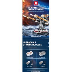 REOBRIX 99002 non  SÚNG PHÒNG KHÔNG bộ đồ chơi xếp lắp ráp ghép mô hình  STAR REVENGE ANTI-AIRCRAFT CONNON Kỹ Thuật Công Nghệ Cao Mô Hình Phương Tiện 850 khối