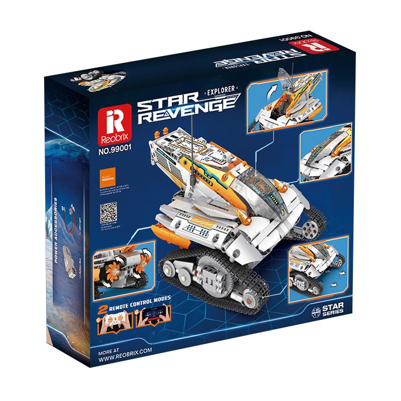 REOBRIX 99001 non  Ô TÔ HÀNG KHÔNG bộ đồ chơi xếp lắp ráp ghép mô hình  STAR REVENGE EXPLORER Kỹ Thuật Công Nghệ Cao Mô Hình Phương Tiện 700 khối