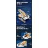 REOBRIX 99001 non  Ô TÔ HÀNG KHÔNG bộ đồ chơi xếp lắp ráp ghép mô hình  STAR REVENGE EXPLORER Kỹ Thuật Công Nghệ Cao Mô Hình Phương Tiện 700 khối