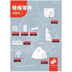 WANGE 6230 non  SANTORINI bộ đồ chơi xếp lắp ráp ghép mô hình Buildings 1372 khối