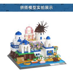 WANGE 6230 non  SANTORINI bộ đồ chơi xếp lắp ráp ghép mô hình Buildings 1372 khối