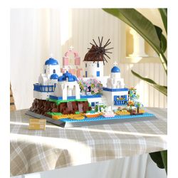 WANGE 6230 non  SANTORINI bộ đồ chơi xếp lắp ráp ghép mô hình Buildings 1372 khối