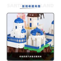 WANGE 6230 non  SANTORINI bộ đồ chơi xếp lắp ráp ghép mô hình Buildings 1372 khối