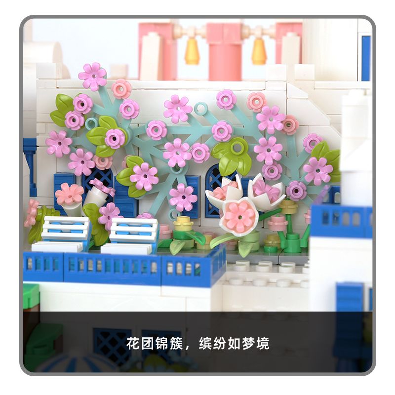 WANGE 6230 non  SANTORINI bộ đồ chơi xếp lắp ráp ghép mô hình Buildings 1372 khối