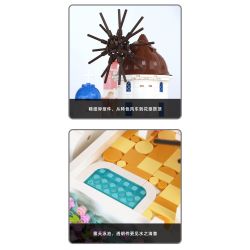 WANGE 6230 non  SANTORINI bộ đồ chơi xếp lắp ráp ghép mô hình Buildings 1372 khối