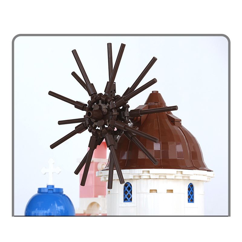 WANGE 6230 non  SANTORINI bộ đồ chơi xếp lắp ráp ghép mô hình Buildings 1372 khối