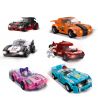 JIESTAR 92500 non  NHỰA ĐƯỜNG 6 MÔ HÌNH bộ đồ chơi xếp lắp ráp ghép mô hình Racers Đua Tốc Độ 666 khối