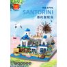 WANGE 6230 non  SANTORINI bộ đồ chơi xếp lắp ráp ghép mô hình Buildings 1372 khối