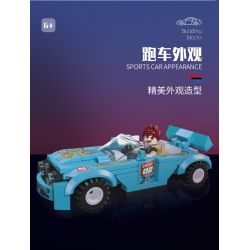 JIESTAR 92500 non  NHỰA ĐƯỜNG 6 MÔ HÌNH bộ đồ chơi xếp lắp ráp ghép mô hình Racers Đua Tốc Độ 666 khối