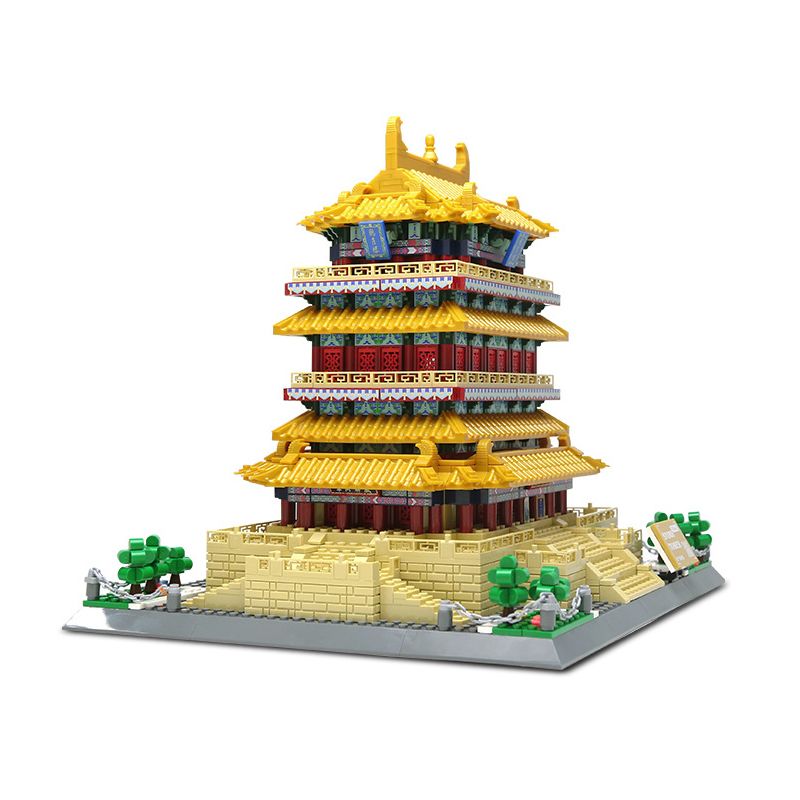 WANGE 6229 non  THÁP GUANQUE VẬN THÀNH SƠN TÂY TRUNG QUỐC bộ đồ chơi xếp lắp ráp ghép mô hình Buildings 1557 khối