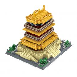 WANGE 6229 non  THÁP GUANQUE VẬN THÀNH SƠN TÂY TRUNG QUỐC bộ đồ chơi xếp lắp ráp ghép mô hình Buildings 1557 khối