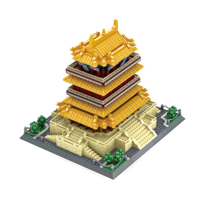 WANGE 6229 non  THÁP GUANQUE VẬN THÀNH SƠN TÂY TRUNG QUỐC bộ đồ chơi xếp lắp ráp ghép mô hình Buildings 1557 khối