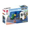 JIESTAR 51012 non  XE RÁC TỰ ĐỘNG bộ đồ chơi xếp lắp ráp ghép mô hình City GLOBAL CITY Thành Phố 447 khối