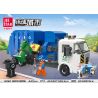 JIESTAR 51012 non  XE RÁC TỰ ĐỘNG bộ đồ chơi xếp lắp ráp ghép mô hình City GLOBAL CITY Thành Phố 447 khối