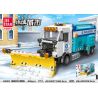 JIESTAR 51010 non  ĐẨY TUYẾT CÀY bộ đồ chơi xếp lắp ráp ghép mô hình City Thành Phố 451 khối