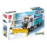JIESTAR 51010 non  ĐẨY TUYẾT CÀY bộ đồ chơi xếp lắp ráp ghép mô hình City Thành Phố 451 khối