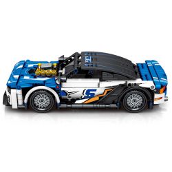 SEMBO 701896 non  XE THỂ THAO QUỶ XANH ĐIỀU KHIỂN TỪ bộ đồ chơi xếp lắp ráp ghép mô hình 581 khối