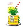 SEMBO 601633 non  CỬA HÀNG NƯỚC DỨA bộ đồ chơi xếp lắp ráp ghép mô hình City FRESH DRINK Thành Phố 303 khối