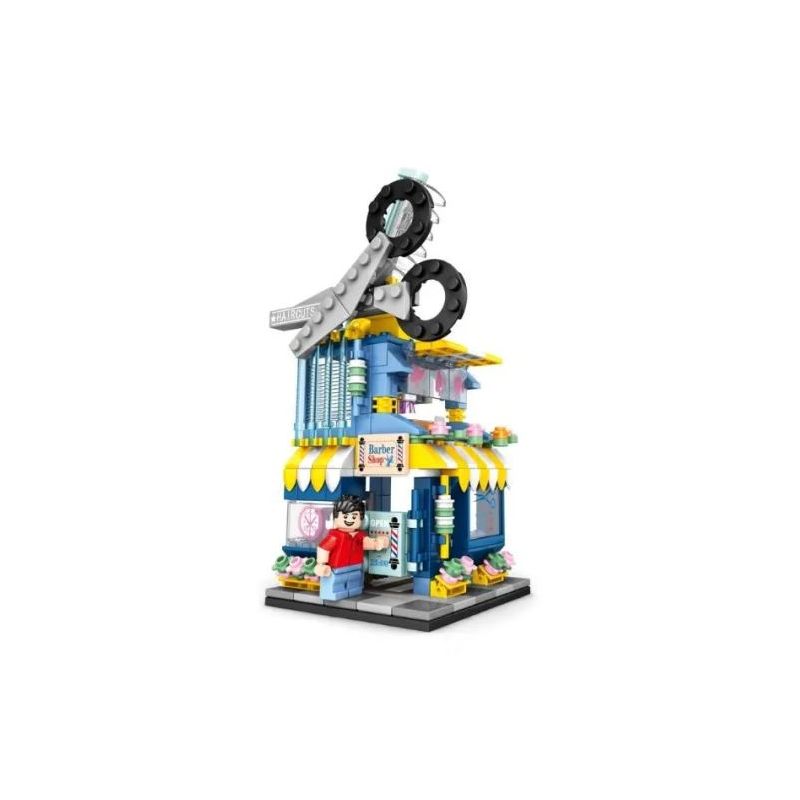 SEMBO 601631 non  TIỆM HỚT TÓC bộ đồ chơi xếp lắp ráp ghép mô hình City Thành Phố 273 khối