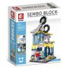 SEMBO 601631 non  TIỆM HỚT TÓC bộ đồ chơi xếp lắp ráp ghép mô hình City Thành Phố 273 khối