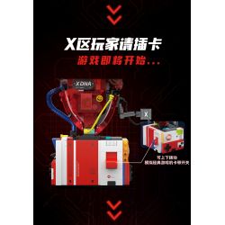 X AREA-X AX0035 0035 non  TRÁI TIM BỐC LỬA bộ đồ chơi xếp lắp ráp ghép mô hình Creator GAME START Sáng Tạo