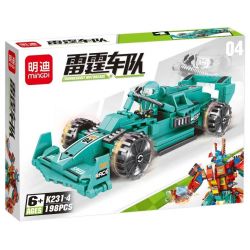 MINGDI K231 non  ĐỘI SẤM SÉT bộ đồ chơi xếp lắp ráp ghép mô hình Racers Đua Tốc Độ 789 khối