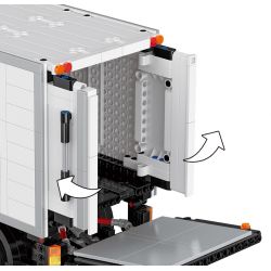 HAPPY BUILD SHINEYU XINYU YC-22010 22010 YC22010 non  XE TẢI CỔNG SAU tỷ lệ 1:17 bộ đồ chơi xếp lắp ráp ghép mô hình Build Team MEDIUM TRUCK WITH TAIL LIFT Đội Xây Dựng 1755 khối