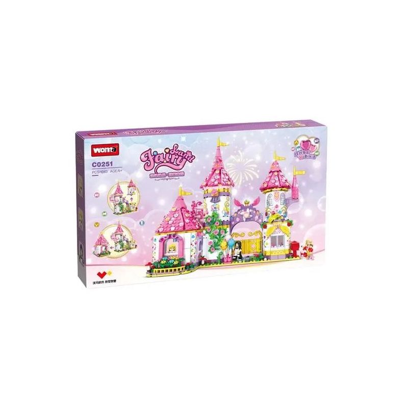 WOMA C0251 0251 non  KHU VƯỜN NGỌT NGÀO bộ đồ chơi xếp lắp ráp ghép mô hình Girl FAIRY LAND Con Gái 1063 khối