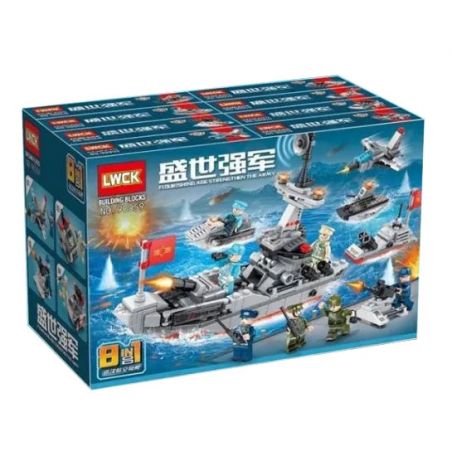 LWCK 90059 non  TÀU SÂN BAY CRUISE 8 KẾT HỢP bộ đồ chơi xếp lắp ráp ghép mô hình Flourishing Age Strengthen The Army FLOLIRISHING AGE STRENGTHEN ARMY 428 khối