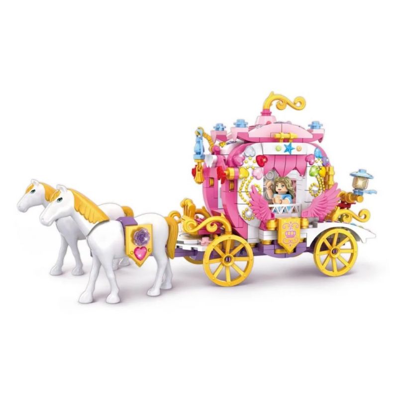 WOMA C0250 0250 non Lego DU LỊCH CÔNG CHÚA XIANGCHE BMW bộ đồ chơi xếp lắp ráp ghép mô hình Girl FAIRY LAND Con Gái 435 khối