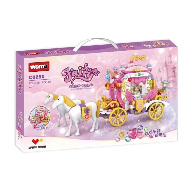 WOMA C0250 0250 non  DU LỊCH CÔNG CHÚA XIANGCHE BMW bộ đồ chơi xếp lắp ráp ghép mô hình Girl FAIRY LAND Con Gái 435 khối