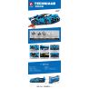 SEMBO 701963 non  BUGATTI SÁU BÁNH bộ đồ chơi xếp lắp ráp ghép mô hình  Kỹ Thuật Công Nghệ Cao Mô Hình Phương Tiện 1555 khối