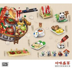 LOZ 1072 non  LẨU KIỂU TỨ XUYÊN SHIWAN bộ đồ chơi xếp lắp ráp ghép mô hình Creator Sáng Tạo 4344 khối